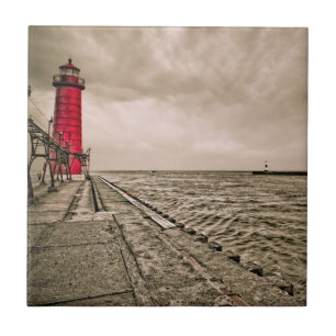 Azulejo EE. UU., Michigan, Grand Haven Lighthouse