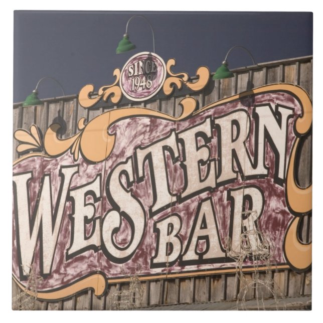 Azulejo EE. UU., Nuevo México, Cloudcroft: Pueblo de Monta (Frente)