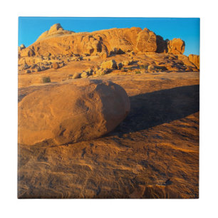 Azulejo EE. UU., Utah, Moab, piedra arenisca