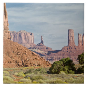 Azulejo EE. UU., Utah, Parque Tribal Navajo del Valle de l