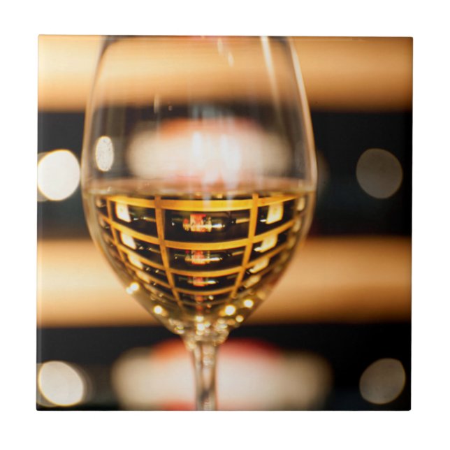 Azulejo EE. UU., Washington, Walla Walla. Copa de vino (Frente)