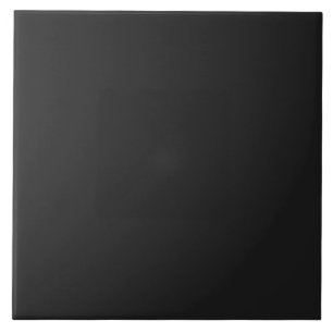 Azulejo Eerie Black Large Ceramic Tile