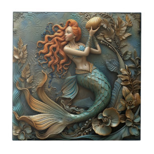 Azulejo Efecto 3D de la sirena