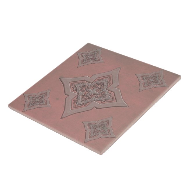 Azulejo Efecto angustiado sucio Tile de cerámica Trivet (Lado)