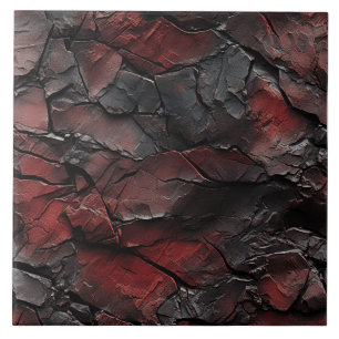 Azulejo Efecto de patrón de pizarra roja y negra
