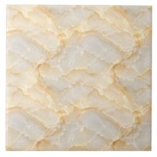 Azulejo Efecto ónix crema dorada con capas fluidas