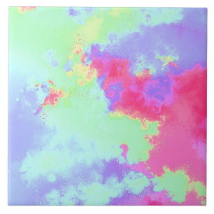 Azulejo Efecto salpicador de pinturas arcoiris