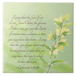 Azulejo Efesios 1:17-18 Espíritu de sabiduría y regocijo