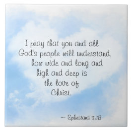 Azulejo Efesios 3:18 Cuán ancho y profundo es el amor de C