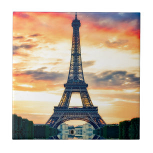 Azulejo Effel Tower Paris Evending European Travel