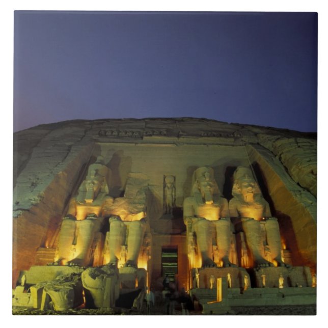 Azulejo Egipto, Abu Simbel, Figuras colosales de Ramsés (Frente)