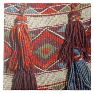 Azulejo Egipto, Giza. Una manta de camello en las Pirámid