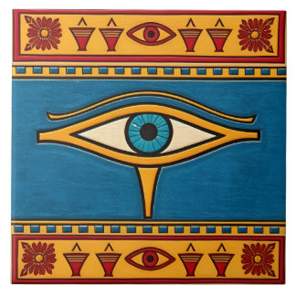 Azulejo Egyptian Eye of Horus, Eye of Ra Egypt Deity