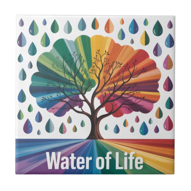 Azulejo El Agua Es Vida (Frente)