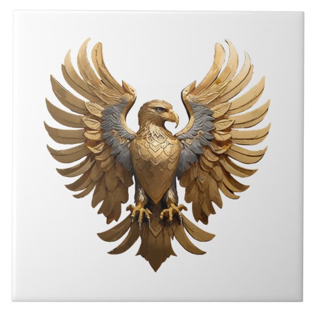 Azulejo El águila dorada (Frente)