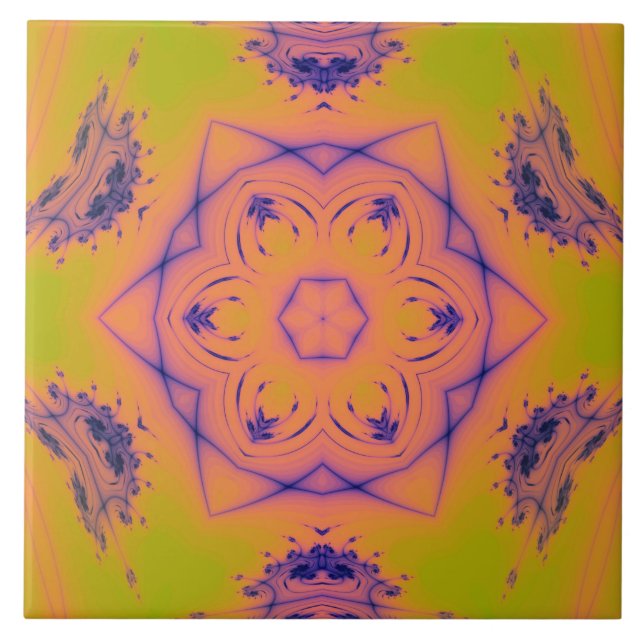 Azulejo El alto contraste del atardecer en la playa Mandel (Frente)