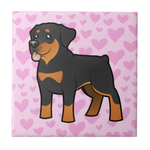 Azulejo El amor de Rottweiler