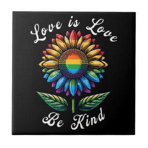 Azulejo El Amor Es Amor Lluvia De Sol LGBT+ Gay Lesbiana P