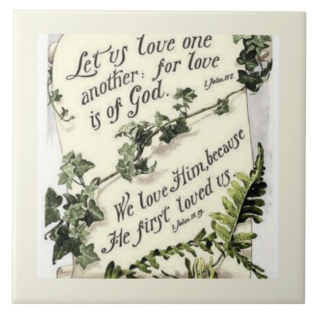 Azulejo El Amor Es De Dios (Frente)