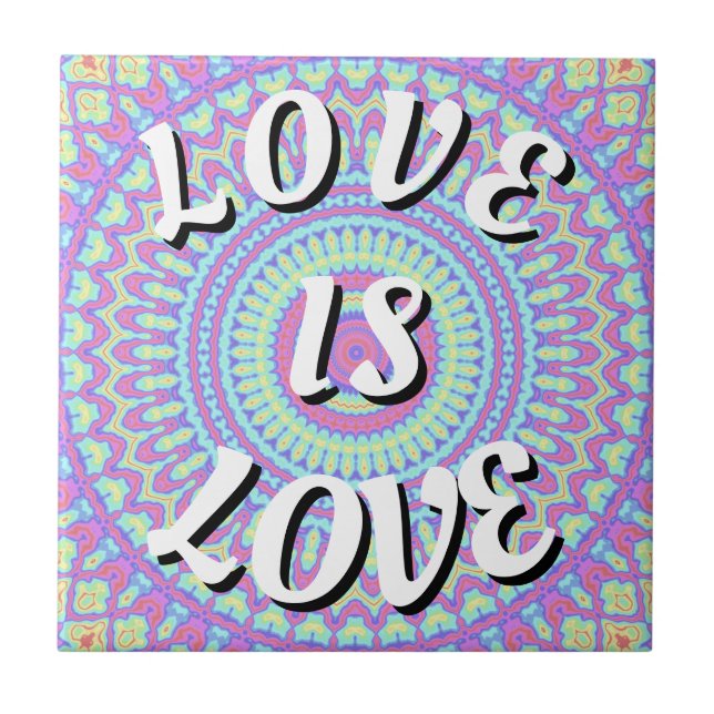 Azulejo El Amor Es Orgullo Pride (Frente)