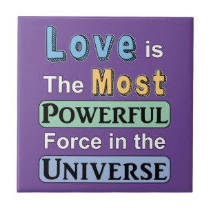 Azulejo El amor es poderoso