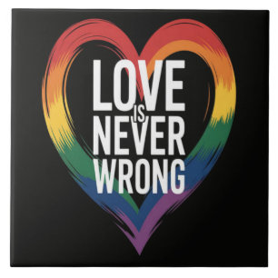 Azulejo El amor nunca está mal Mes del Orgullo LGBT