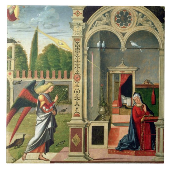 Azulejo El anuncio (aceite en el panel) 2 (Frente)