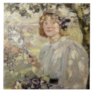 Azulejo El árbol de manzanas (por Bessie MacNicol)