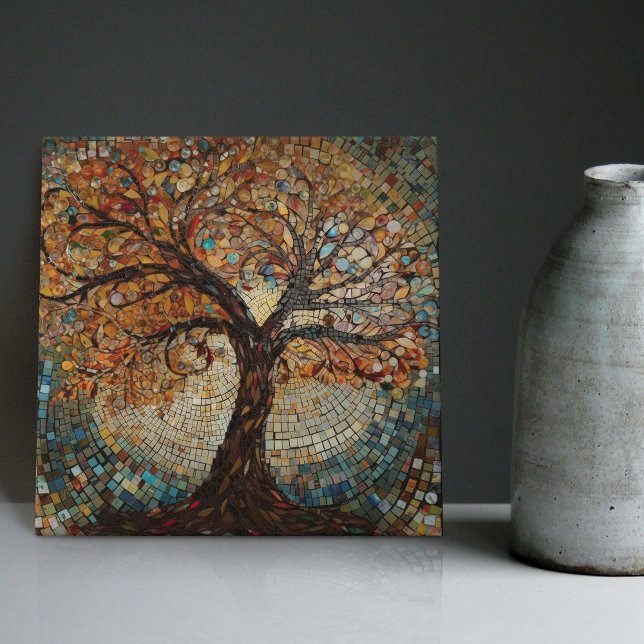 Azulejo El árbol de oro de Klimt de la vida Resumen del Ar (Subido por el creador)