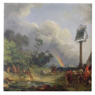 Azulejo El arco iris, 1784 (aceite en lona)