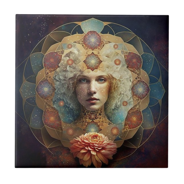 Azulejo El arte visionario de Mandala (Frente)