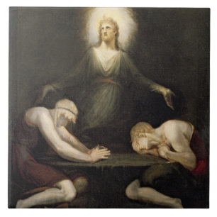 Azulejo El aspecto de Cristo en Emmaus, 1792 (aceite en c