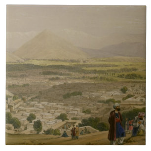 Azulejo El Balla Hissar y ciudad de Caubul, del Uppe