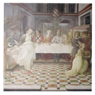 Azulejo El banquete de Herod (fresco) (véase también