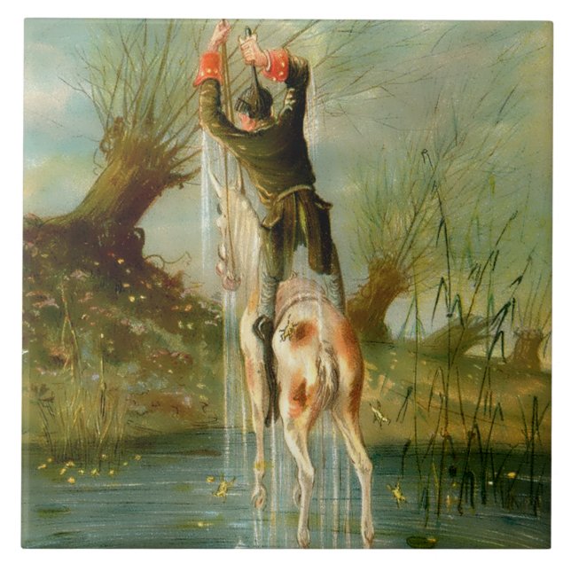 Azulejo El Barón Munchausen da un salto notable (Frente)