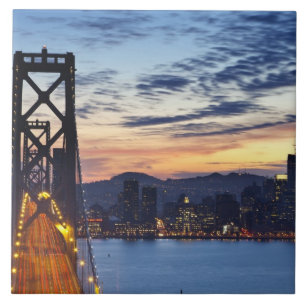 Azulejo El Bay Bridge desde Treasure Island