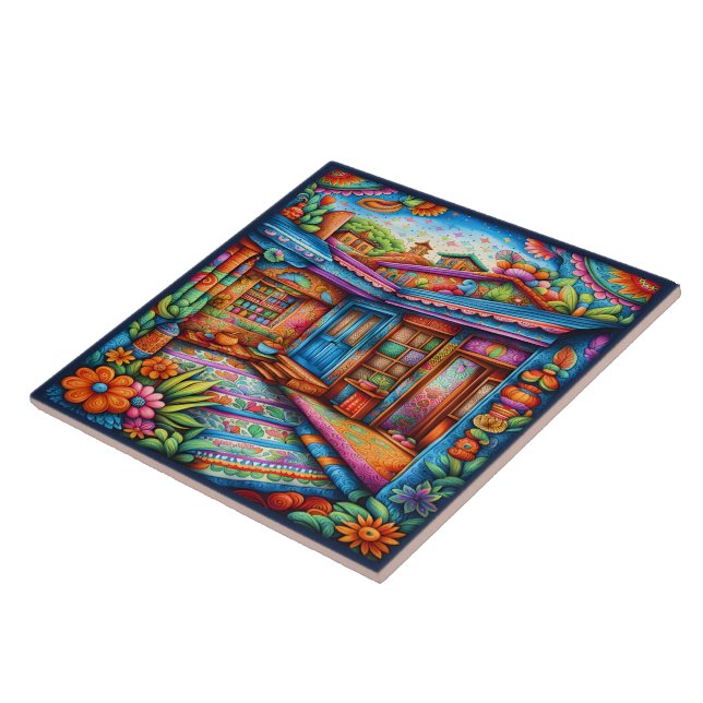 Azulejo El bello arte mexicano (Lado)