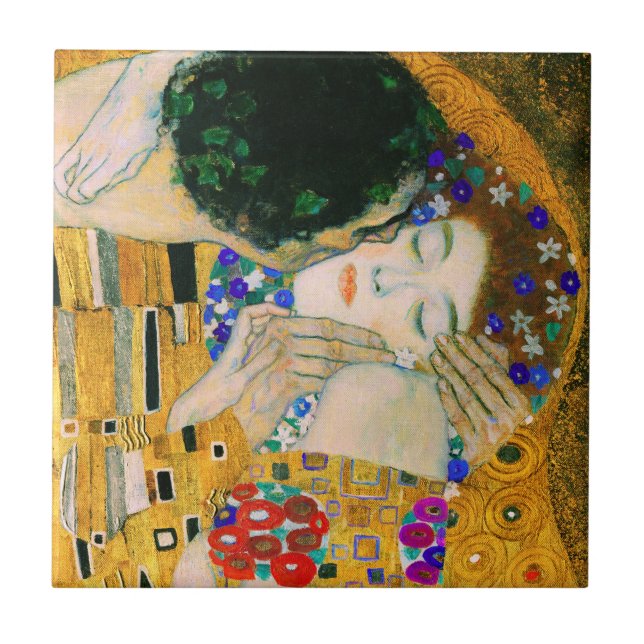 Azulejo El beso de Gustav Klimt (Frente)