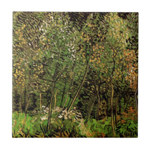 Azulejo El bosque por Vincent van Gogh