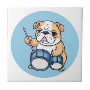 Azulejo El Bulldog Bateria Ritmos y Bulldog Grooves
