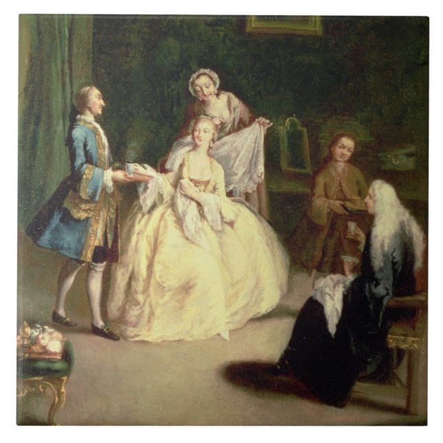 Azulejo El café (Frente)