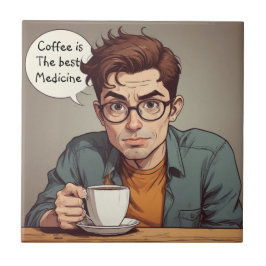 Azulejo El café es la mejor medicina