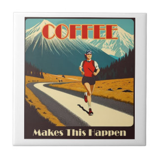 Azulejo El Café Hace que Esto Suceda Corriendo
