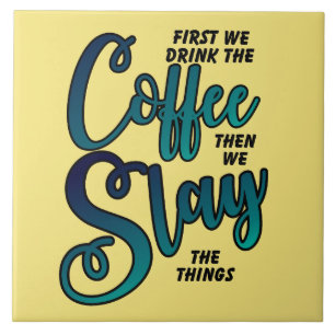 Azulejo El Café Y La Deformación De Las Cosas