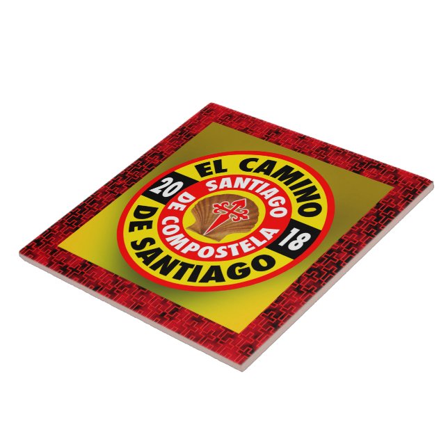 Azulejo EL Camino de Santiago 2018 (Lado)
