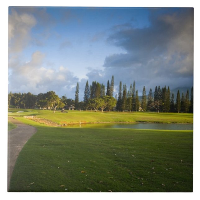 Azulejo El campo de golf de Makai en Princeville (Frente)
