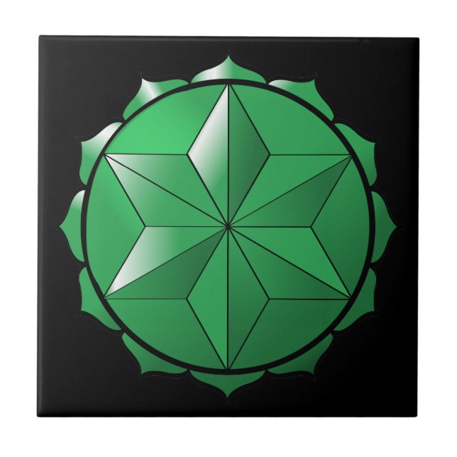 Azulejo El Chakra del Corazón (Frente)