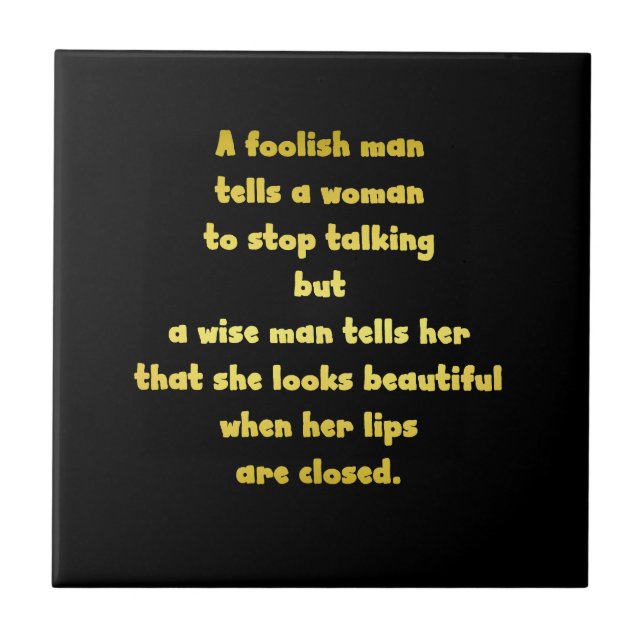 Azulejo El Chiste del hombre tonto y sabio (Frente)