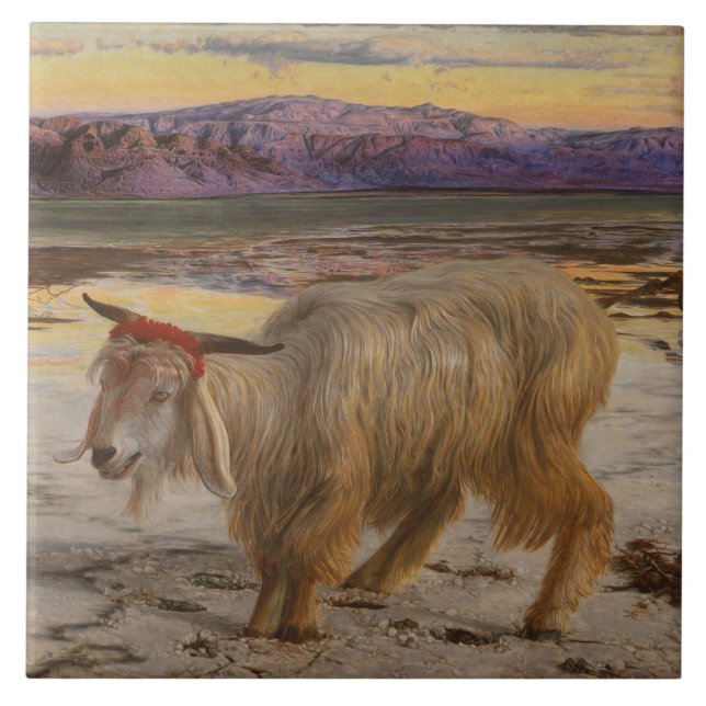 Azulejo El chivo expiatorio (por William Holman Hunt) (Frente)