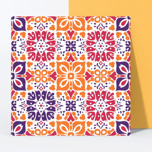 Azulejo El colorido papel mexicano picado